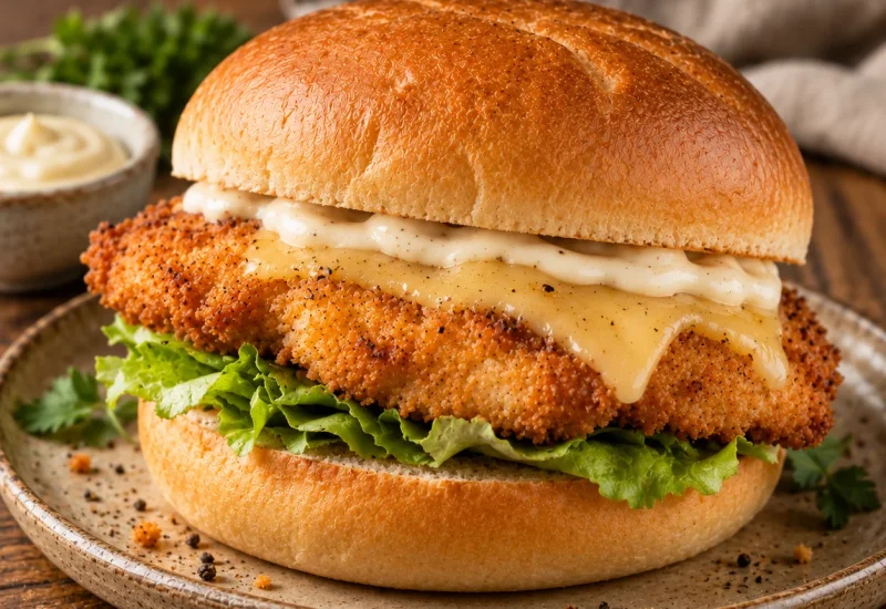 Crumbed Chicken Breast Burger