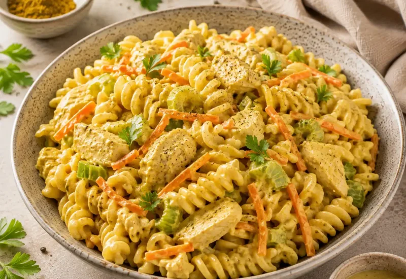Curry Chicken Pasta Salad