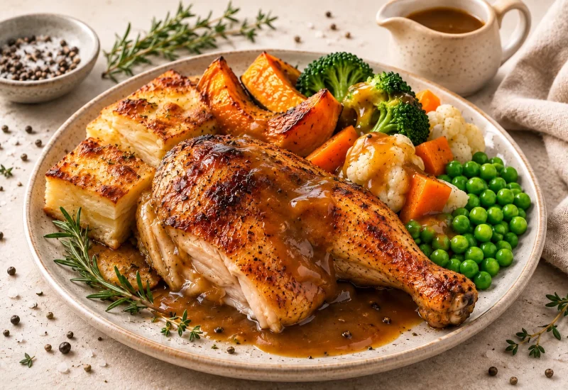 Quarter BBQ Chicken Dinner