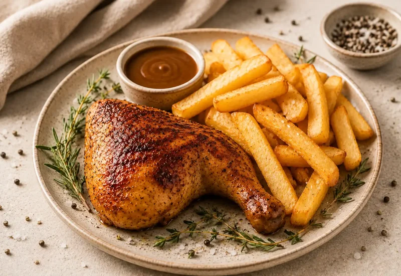 Quarter Oven Roasted BBQ Chicken & Chips