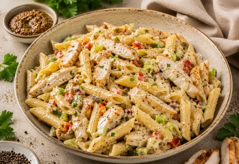 Seeded Mustard Chicken Penne